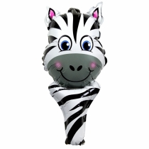 Foli balon s drškom - Zebra